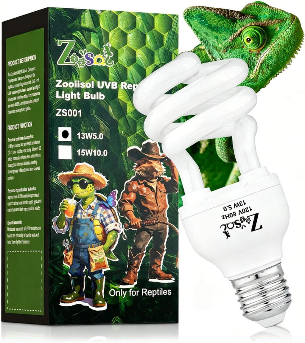 Imported Lucky Herp 10.0 UVB light bulb packaging details