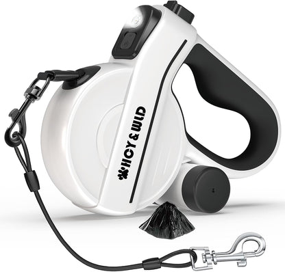HCY&WLD retractable dog leash side profile view