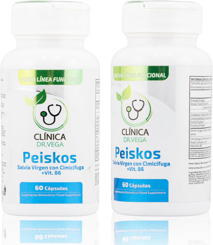 Clinica Dr. Vega Peiskos hormonal balance supplement bottle front view