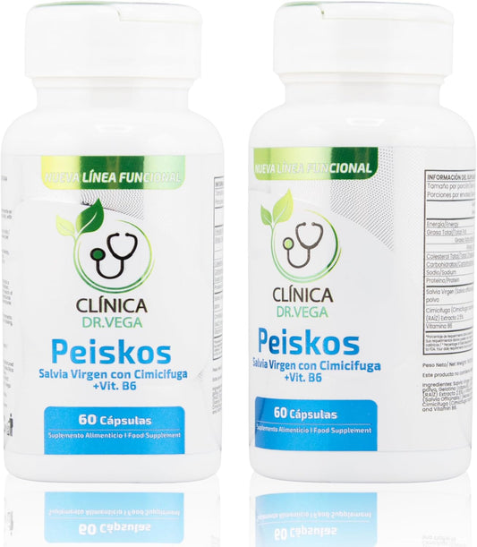 Clinica Dr. Vega Peiskos hormonal balance supplement bottle front view