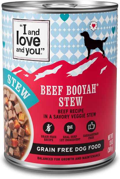 I and love and you Wet Dog Food - Baad Mooon On The Rise Variety Pack - Beef + Lamb, Grain Free, Filler Free 13oz can, 6pk - Image 14