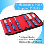 Coarse and medium stripping knives for dog undercoat removal