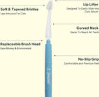 Replacing the brush head on Jasper cat toothbrush