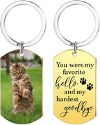 Funnylife Custom Cat Photo Memorial Keychain Pet Memorial Gifts for Cats - Image 7