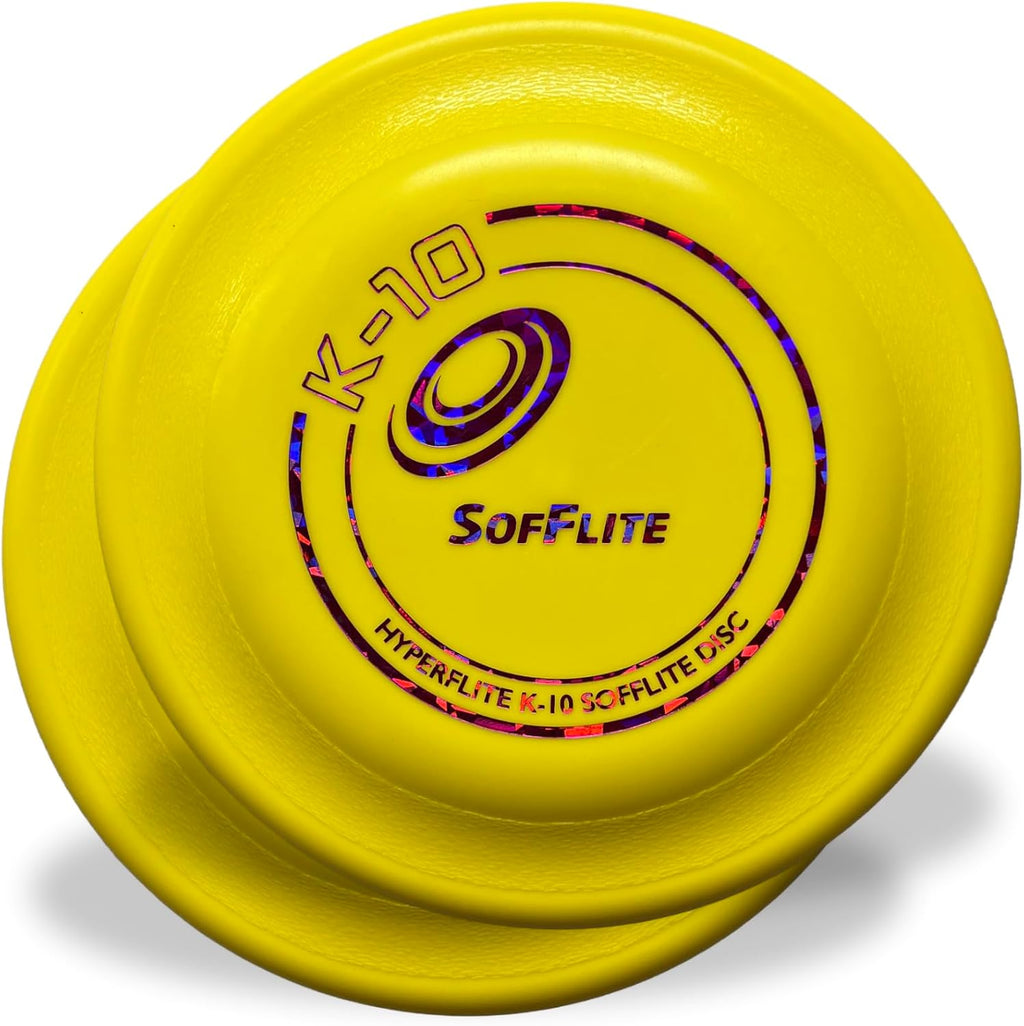 Hyperflite K-10 SofFlite yellow dog disc front view