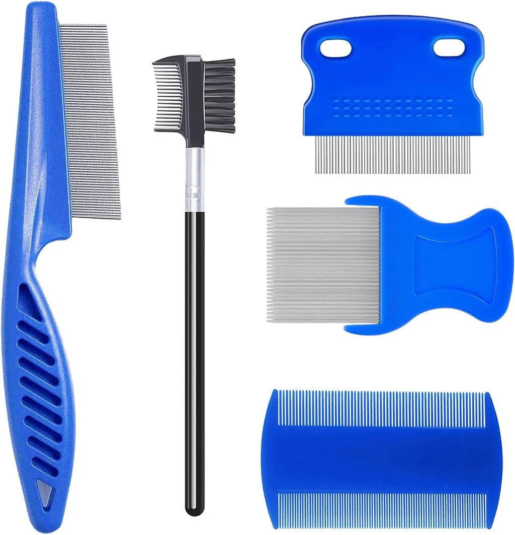 Meduwedu 5 Pack Flea And Lice Comb Set front view