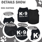 Funny security and K-9 rescue unit black dog apparel collection.