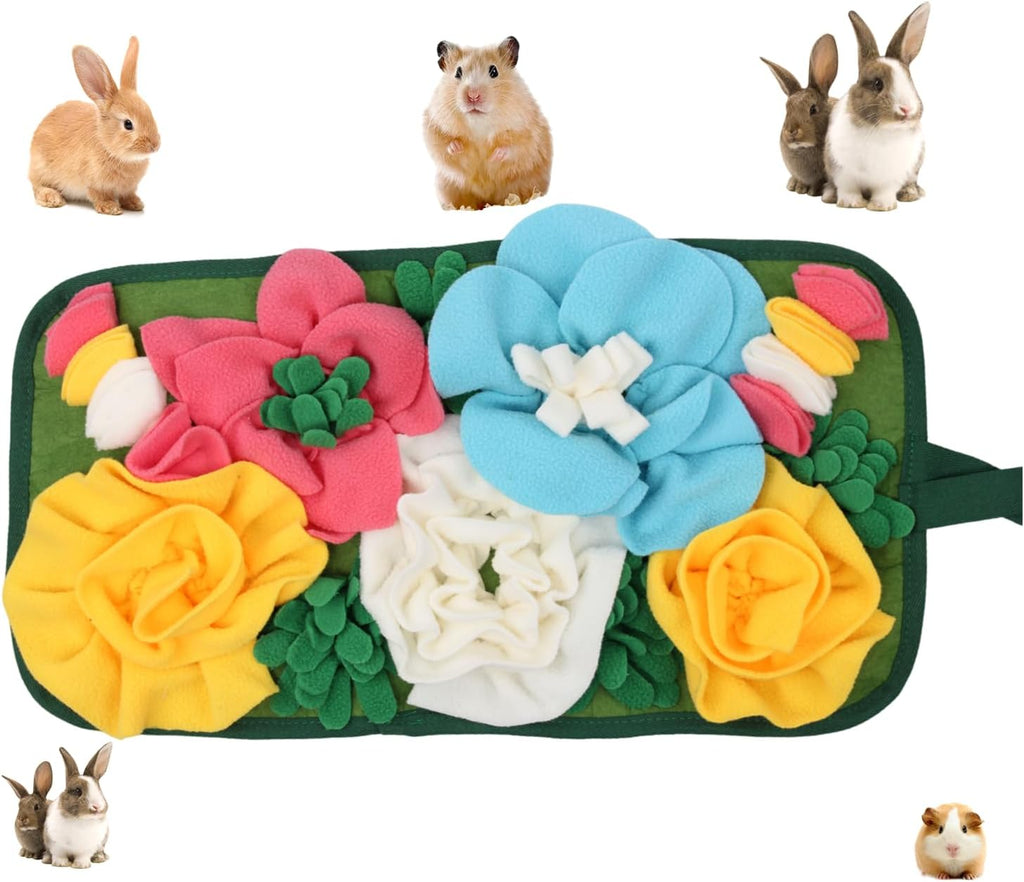GÃ©nÃ©rique brand green and orange interactive foraging mat for ferrets and chinchillas