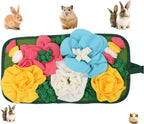 GÃ©nÃ©rique brand green and orange interactive foraging mat for ferrets and chinchillas