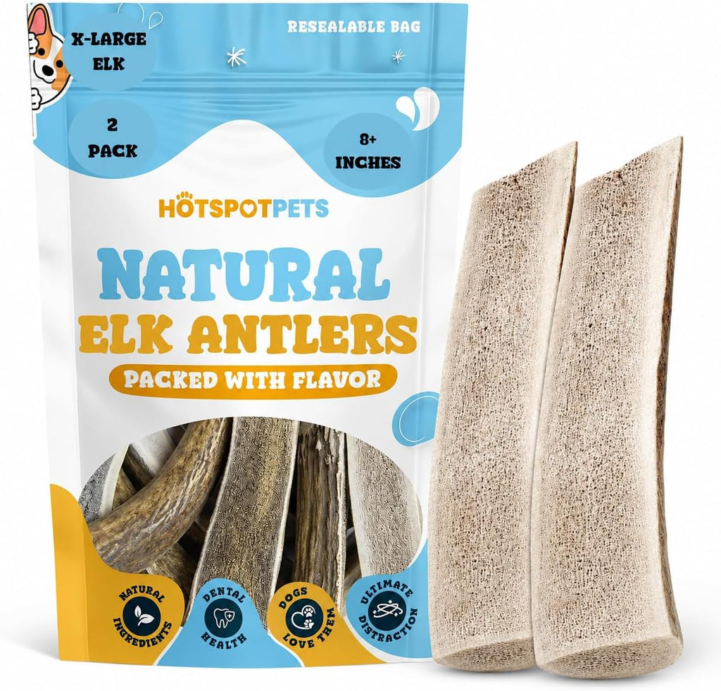 hotspot pets Premium Split Elk Antlers for Dogs - 7 Inch Large Dog Chews (2 Pack) Made in USA -Naturally Shed Antler Bone for Large Breed Chewers -Promotes Natural Dental Hygiene - Image 11