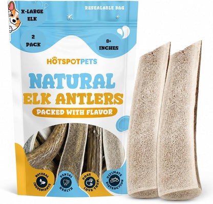 hotspot pets Premium Split Elk Antlers for Dogs - 7 Inch Large Dog Chews (2 Pack) Made in USA -Naturally Shed Antler Bone for Large Breed Chewers -Promotes Natural Dental Hygiene - Image 11