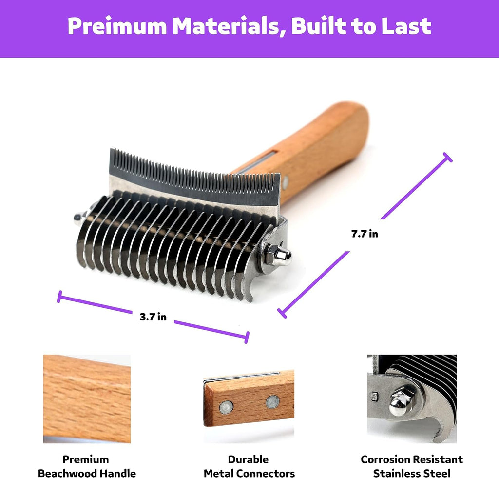Professional pet grooming tool for long haired dogs and cats