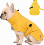 PU Dog Raincoat, Non-Toxic & Odorless Waterproof Vest, Adjustable High Neck and Hook & Loop Belly Closure for Rainy Potty Breaks & Wet Weather Outdoor Walks (Olive Green, Small) - Image 10
