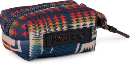 Detailed view of Pendleton engraved antique brass clip