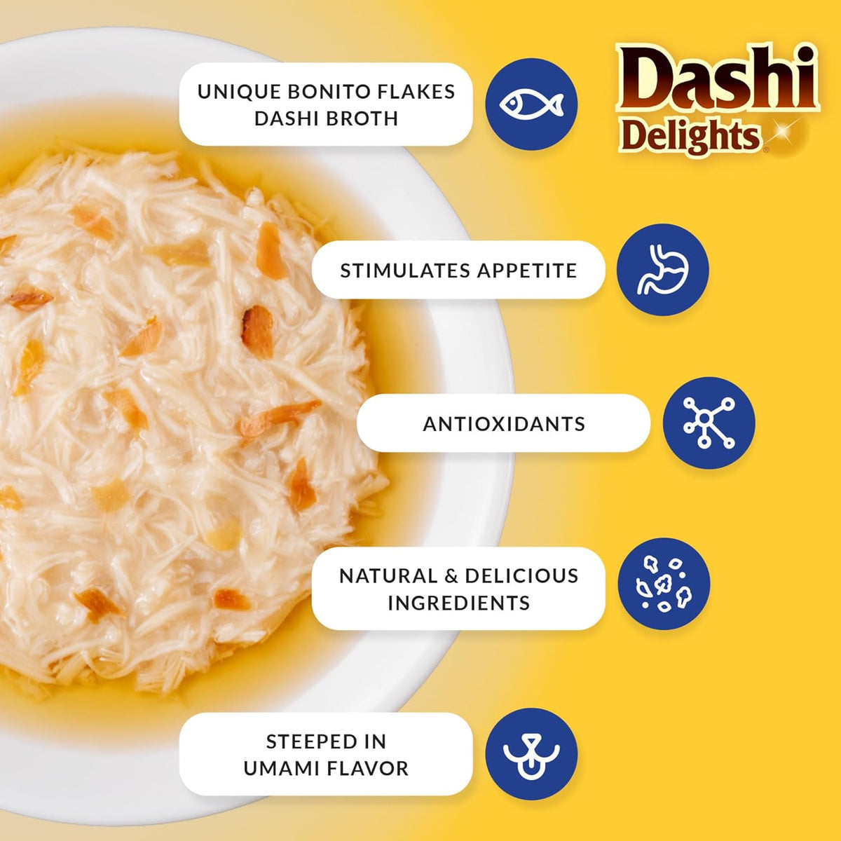 Inaba Dashi Delights cat food 6 cup multipack packaging