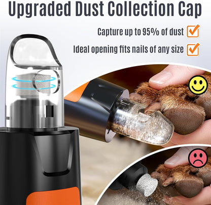 Side profile of Casfuy N75 dog nail grinder demonstrating ergonomic grip
