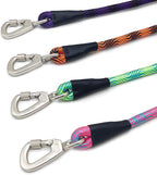 ZALER Long Dog Leash, 50 feet 30ft 20ft 15ft 10ft Dog Training Lead, Heavy Duty Check Cord Recall Leash for Dogs Training, Playing, Camping, or Backyard (30FT, Black Purple) - Image 9