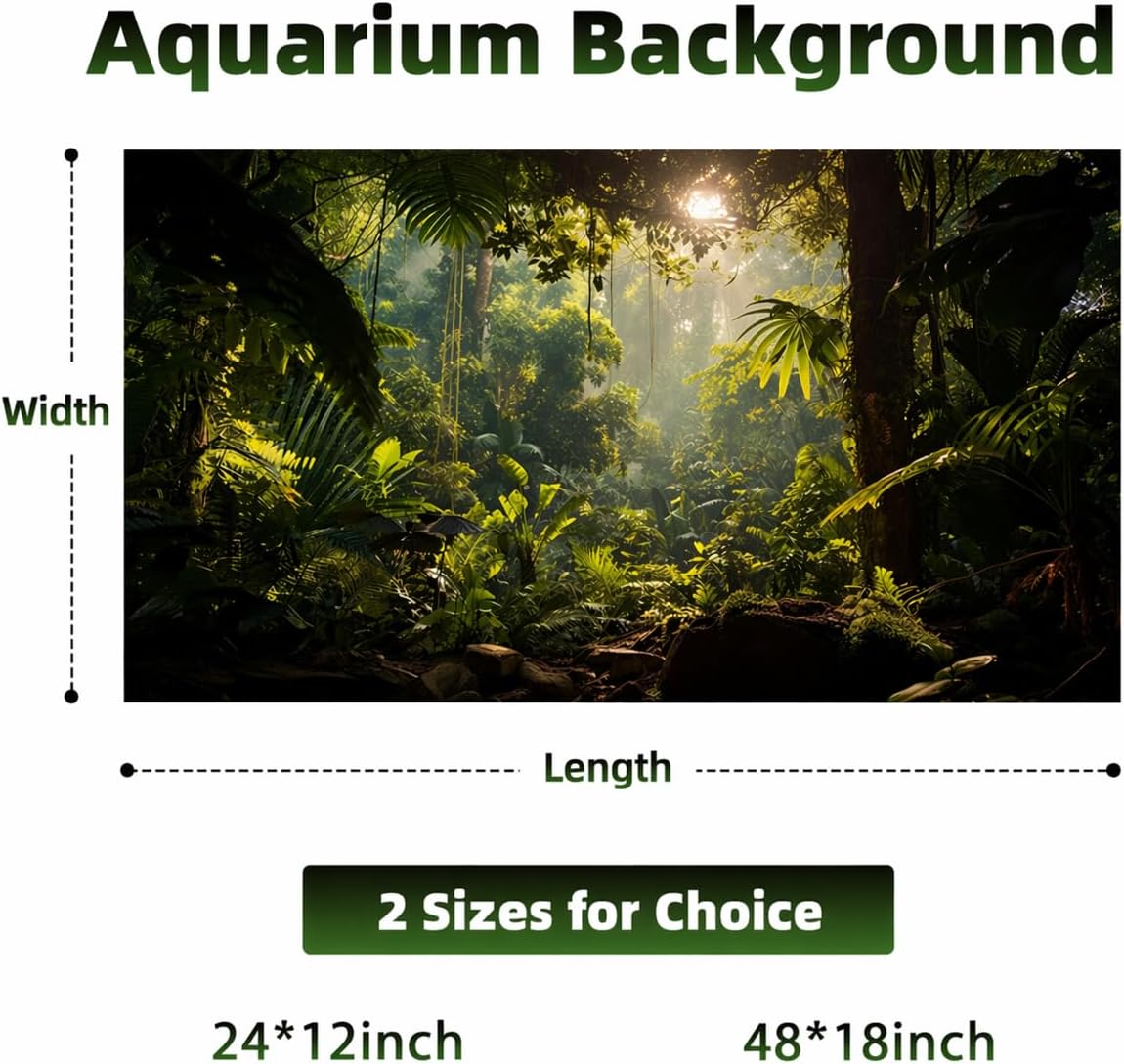 Close up view of the Avolander aquarium poster showcasing the scratch resistant protective surface film layer.