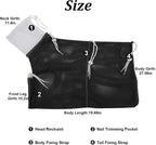 Adjustable grooming bag with secure drawstrings isolating a cat paw for safe claw trimming.