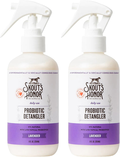 Skout's Honor Probiotic Pet Detangler Spray - Hydrating & Conditioning with Avocado Oil, 97% Natural, Paraben & Sulfate-Free, softens for a More brushable Coat, Daily Use, 8oz, Dog of the Woods - Image 14