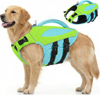 AOFITEE Large Dog Life Jacket, XL Dog Life Vest for Swimming, High Buoyancy Pet Swim Vest Swimsuit with Rescue Handle and D-Ring, Adjustable Reflective Lifesaver for Large Dogs (Blue with Yellow) - Image 11