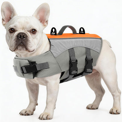 ASENKU Dog Life Jacket with Reflective Stripes, Adjustable High Visibility Dog Safety Vest, Ripstop Lifesaver, Pet Preserver with High Flotation Swimsuit for Small, Medium and Large Dogs (Red, 2XL) - Image 14