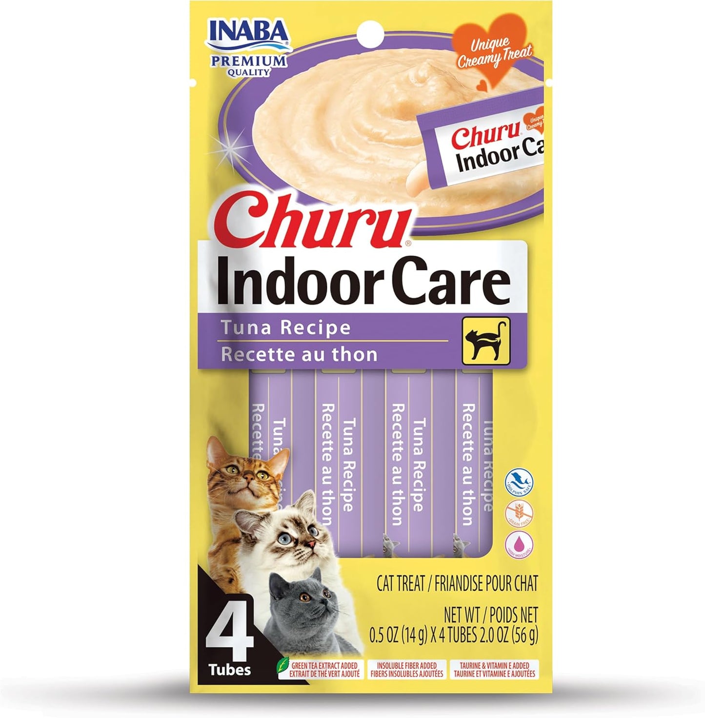 INABA Churu for Cats, Functional, Creamy Lickable Pure Cat Treat for Indoor Care and Hairball Control, 0.5 Ounces Each, 24 Tubes (4 per Pack), 2 Flavor Tuna and Chicken Variety Pack - Image 13