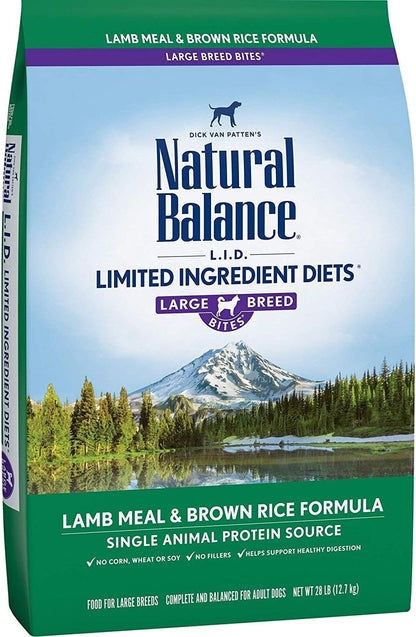 Natural Balance Limited Ingredient Large Breed Adult Dry Dog Food with Healthy Grains, Lamb & Brown Rice Recipe, 26 Pound (Pack of 1) - Image 11