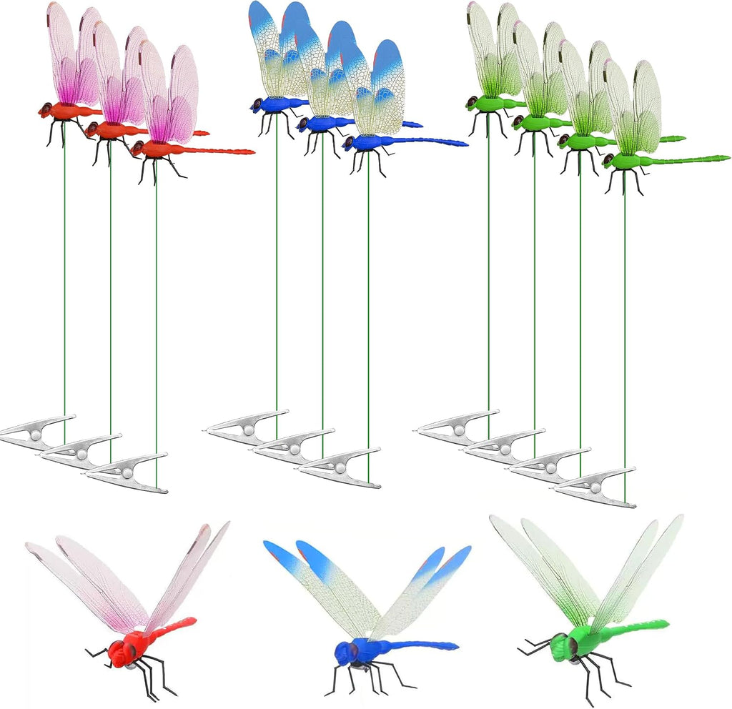Siunoh dragonfly clip bug repellent front view of realistic 3D insect deterrent pack.