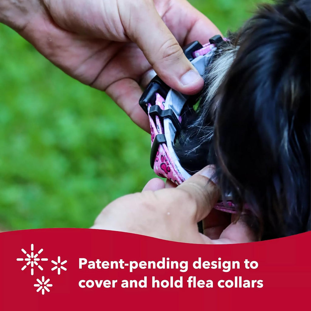 Coastal Pet SecureAway collar protector showing length adjustment