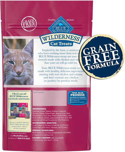 Blue Buffalo cat treats 2 ounce bag packaging