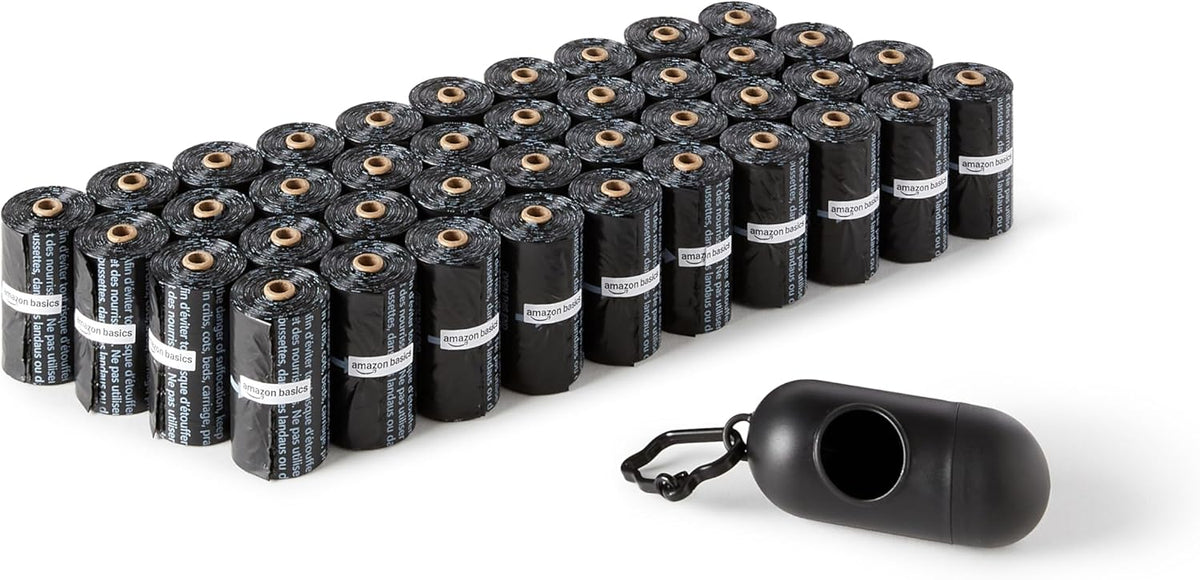 Amazon Basics Dog Poop Leak Proof Bags with Dispenser and Leash Clip, Unscented, 13" x 9" Large Size, 300 Count - Image 10