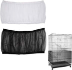 Comparison of white and black Ismarten bird cage guards for different aesthetics.
