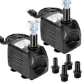 Growneer submersible water pump front view showcasing the main motor housing