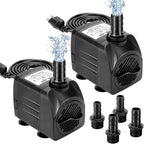 Growneer submersible water pump front view showcasing the main motor housing