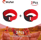 Lyla cockerel collar showing the texture and premium material finish of the poultry bands