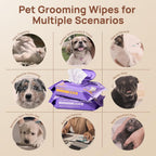 Soothing pet massage mitten for anxious dogs and puppies.