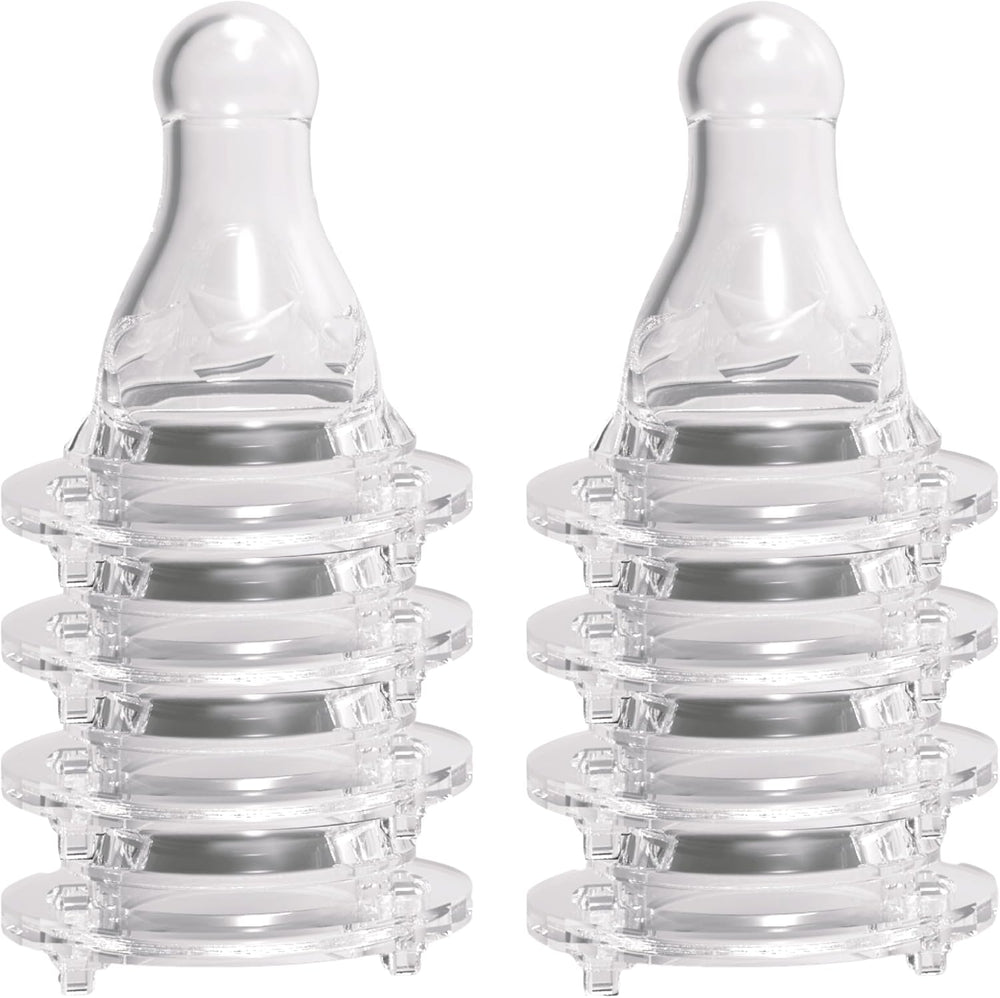 Avima Baby Anti Colic Nipples front view of premium silicone level 3 fast flow teats for standard neck bottles