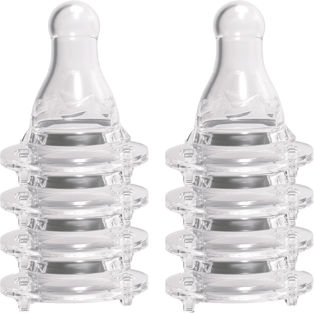 Avima Baby Anti Colic Nipples front view of premium silicone level 3 fast flow teats for standard neck bottles