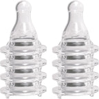 Avima Baby Anti Colic Nipples front view of premium silicone level 3 fast flow teats for standard neck bottles