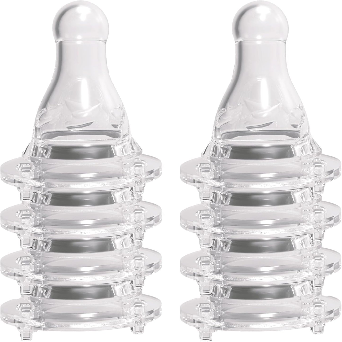 Avima Baby Anti Colic Nipples front view of premium silicone level 3 fast flow teats for standard neck bottles
