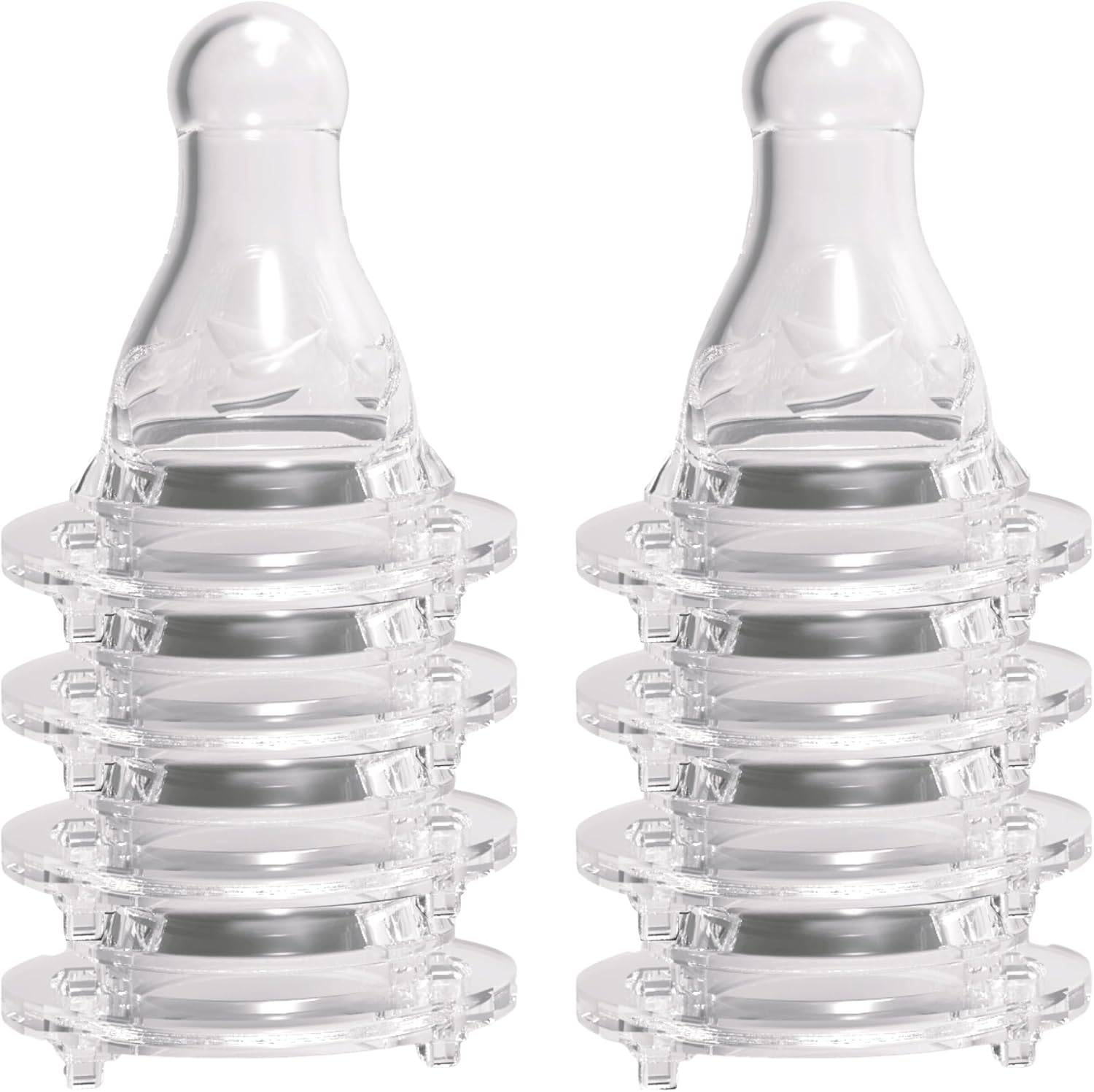 Avima Baby Anti Colic Nipples front view of premium silicone level 3 fast flow teats for standard neck bottles