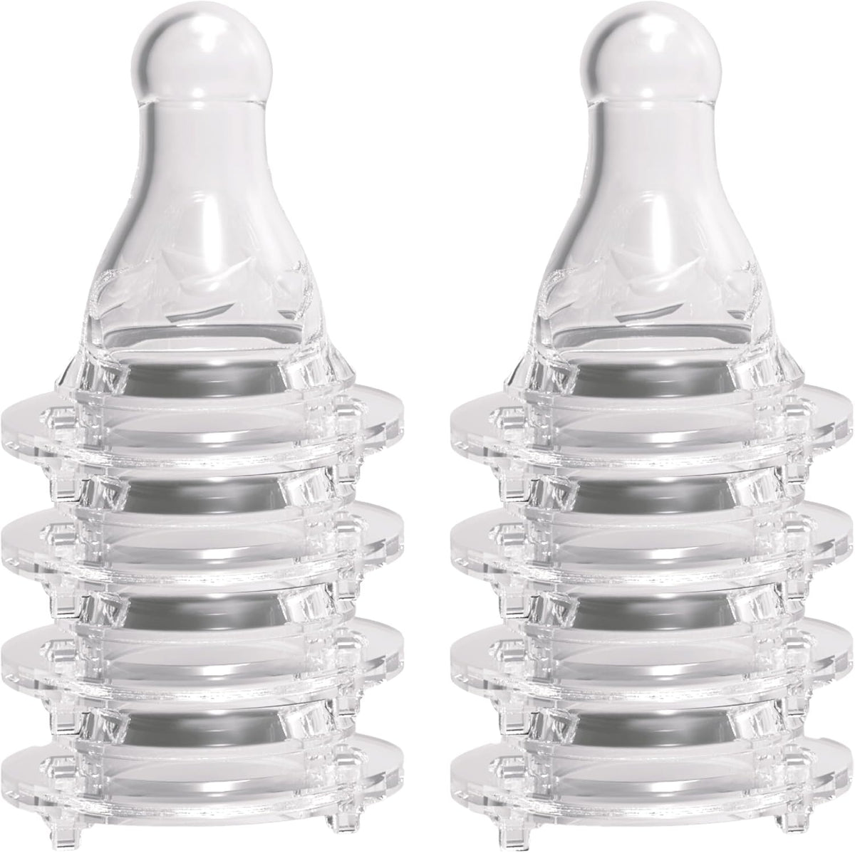 Avima Baby Anti Colic Nipples front view of premium silicone level 3 fast flow teats for standard neck bottles