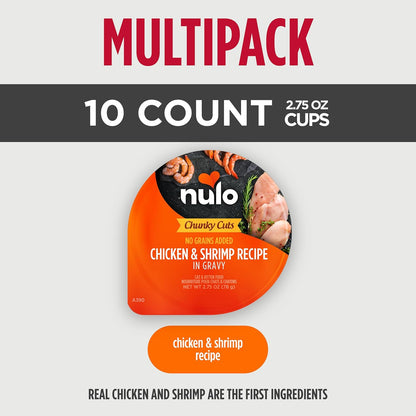 Healthy bowl of Nulo Chunky Cuts wet food for cats