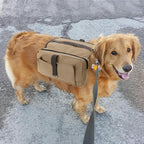 JOROBURO lightweight camping dog pack showing the adjustable chest and belly straps