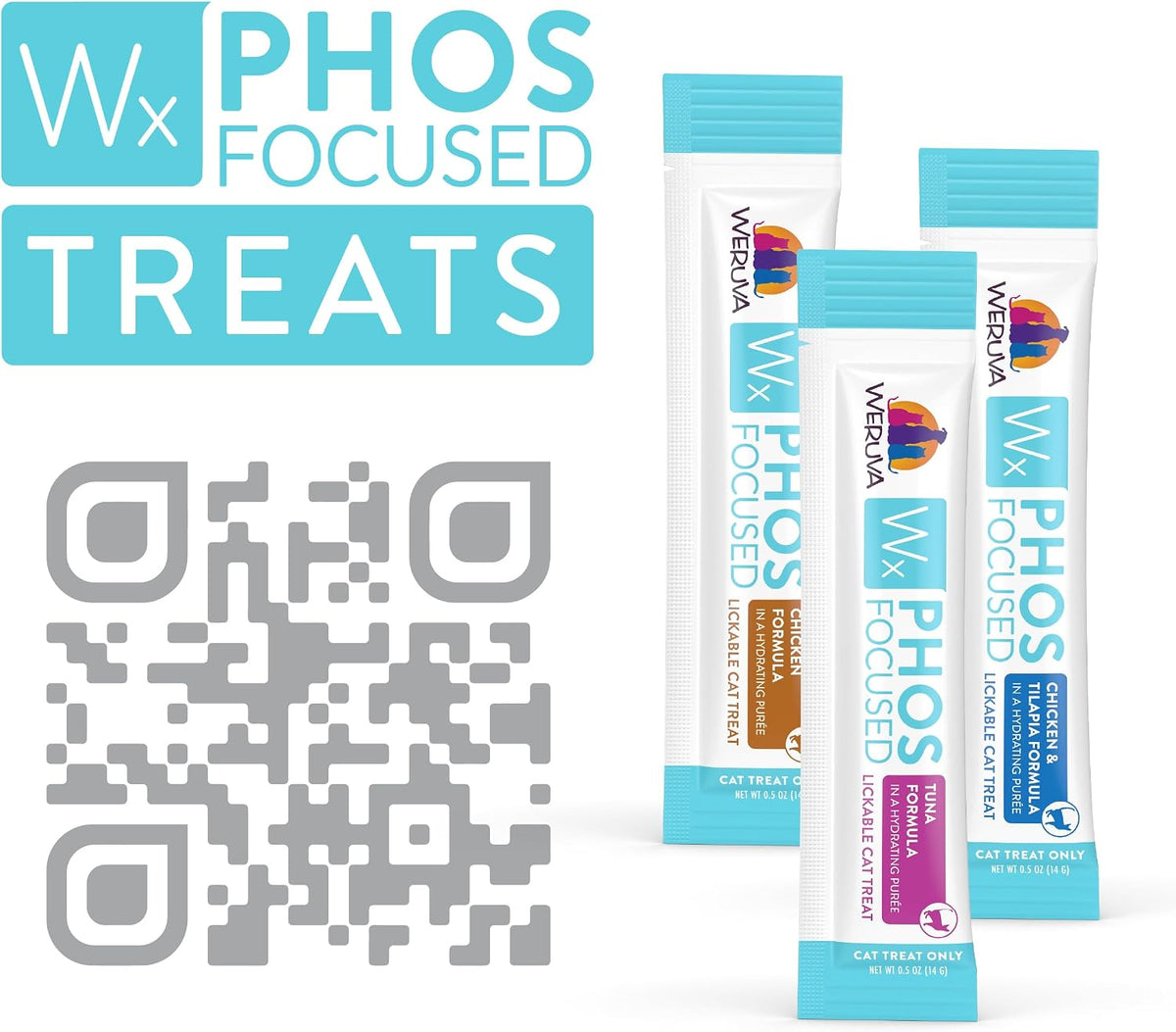 Weruva Wx Phos Focused tuna treats nutritional information back