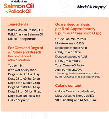 Wild Alaskan Omega 3 Salmon Oil for Dogs - Fish Oil for Dogs Natural Liquid - Must-Have Cat & Dog Essentials for Health - Cat and Dog Supplies Supports Skin & Coat - 16 Fl. Oz - Image 9