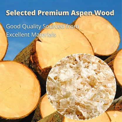 Eco-friendly wood shavings for parrots and small animals