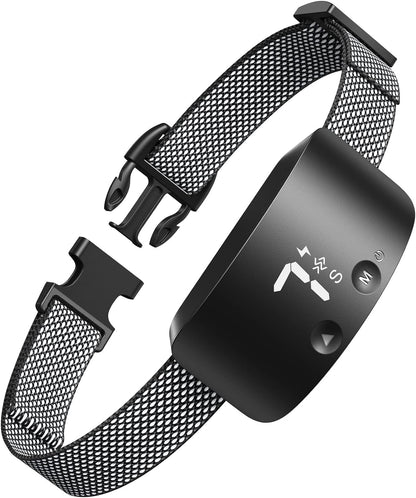 NBJU rechargeable anti bark collar for dogs front view