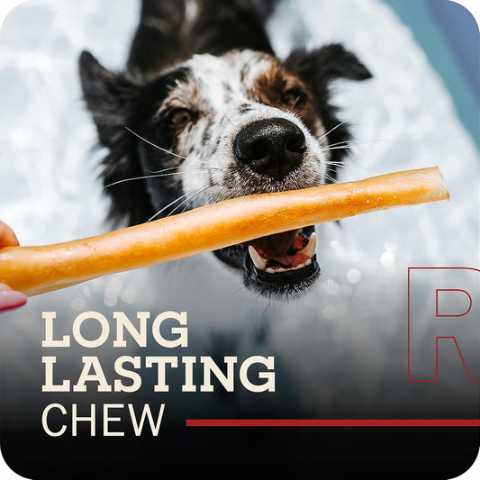 All natural single ingredient beef collagen sticks close up texture for aggressive chewers.